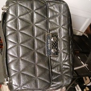 AUTHENTIC MICHEAL KORS BLACK QUILTED PURSE